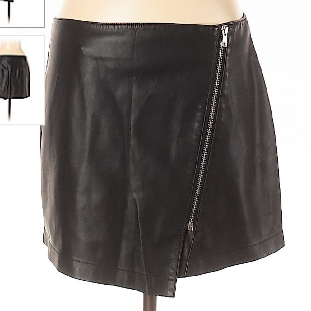 BB Dakota Vegan Leather Mini Skirt